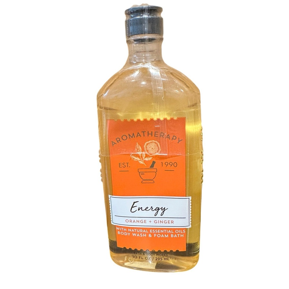 Bath & Body Works Aromatherapy Energy Orange Ginger Body Wash 10 oz Sealed